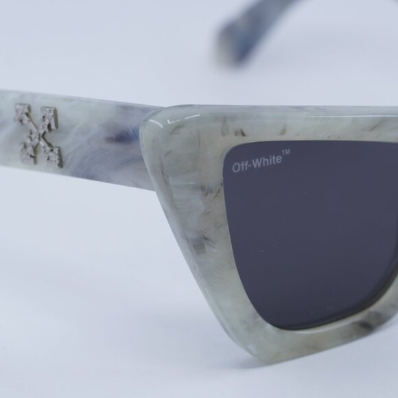 🕶️New Off-White OERI045 EDVARD 0807 Sunglasses - Grey Marble Frame - Picture 5 of 10